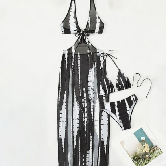 ✨ 4/$15 NWT Shein Three Piece Swimsuit Set - Picture 3 of 6